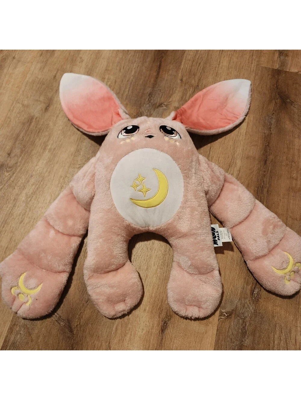 Moon Pals Mylo Pink Bunny Weighted Stuffed Plush Toy Sensory Therapeutic 5lb EUC